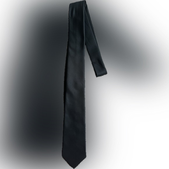 Banana Republic black tie, silk and polyester mix - Picture 2 of 4